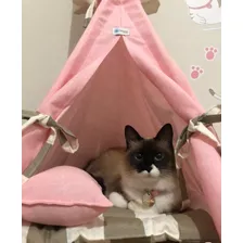 Caminha Cabana Tenda Pet Para Cães E Gatos Rosa *p