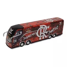 Miniatura Ônibus Time Flamengo Rubro Negro De Regatas 30cm