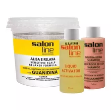 Salon Line Alisa & Relaxa Kit Guanidina Sensitive Scalp 215g