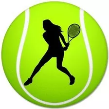De La Mujer Tenis Deporte Pelota Parachoques De Coche Portát