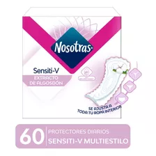 Protector Diario Nosotras Sensitiv Multiestilo Cortos 60 Un