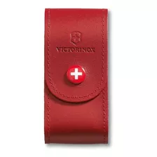 Estuche En Cuero Rojo Victorinox | Hecho En Suiza | Grande