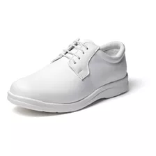 Zapato Blanco Doctor Piel Borrego Baraldi Confort 800 Comodo