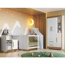 Quarto De Bebê Berço Minicama Com Colchão, Cômoda Cd