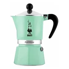 Cafetera Bialetti Rainbow 3 Cups Manual Azul Marino Italiana