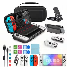 Kit De Accesorios Funda Para Nintendo Switch Oled 27 En 1