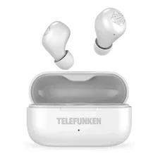 Fone De Ouvido Earbuds Bluetooth Telefunken Bth 102 Branco