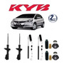 4 Amortecedores Kayaba Honda Fit 2009 2010 2011 2012 Kits