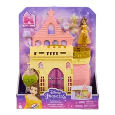 Boneca Disney Princesas Mini Castelo Da Bela Hlw94 Mattel