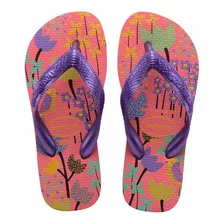 Ojotas Havaianas Kids Flores Niñas Sandalias Goma Estampadas