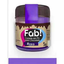 Corante Em Pó Para Chocolate Fab Roxo