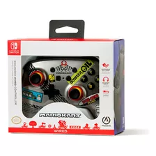 Mando Con Cable Powera Para Nintendo Switch - Mario Kart Color Multicolor