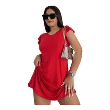 Vestido Mujer Corto Morley Manga Volados Tiras Espalda