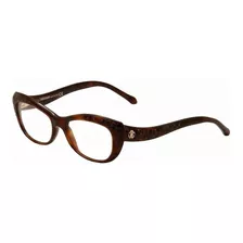 Lente Óptico Roberto Cavalli Rc767 Cousin Cat Eye Brown 52mm