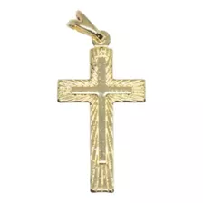 Pingente Cruz Divina Masculino Folheado A Ouro 18k Dourado