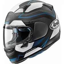 Casco De Moto Color Escarcha Azul-negro Talla Xs Marca Arai