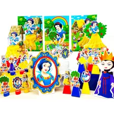 Kit Só Um Bolinho Branca De Neve Topo Personalizado 73 Itens