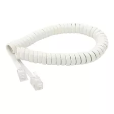 Cable Rulo Espiral Telefono 2m Rg9 Blanco