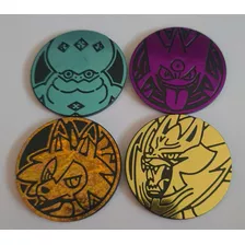 028 Kit 4 Moedas Originais Pokemon + Brindes