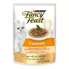 Pouch Gato Fancy Feast Casserole Pollo Y Pavo 85gr. Np