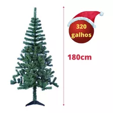 Árvore De Natal Pinheiro Verde Grande 1,80m 320 Galhos