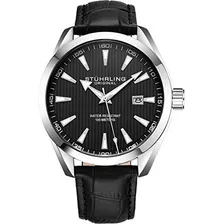 Stuhrling Original Reloj De Pulsera Negro Para Hombre Con Es