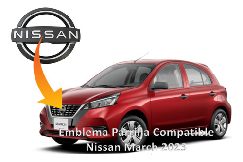 Emblema Parrilla Compatible Nissan March 2023 Foto 2