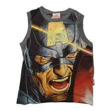 Camiseta Regata Masculina Infantil Marvel