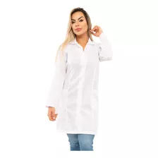Jaleco Feminino Branco Oxford Técnico De Enfermagem