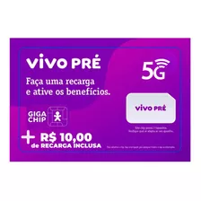 Chip Vivo Pré Pago C/ R$10,00 Escolha Qualquer Ddd 11 Ao 99