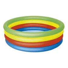 Piscina Banheira Inflável Redonda Arcoiris 550l Mor 