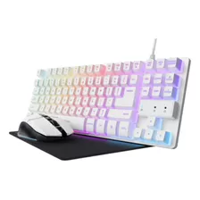 Trust 25233 Combo Gxt794w Gaming Teclado+mouse/mouse Pad Eco Teclado Blanco