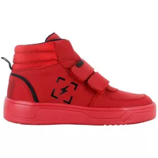 Tropicana Tenis Bota Basquet Moda Polipiel Rojo Niño 82652