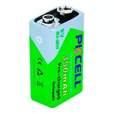 Batería 9v Recargable Pkcell 350mah 