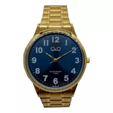 Reloj Q&q Hombre C08a-501py Pulsera Dorado