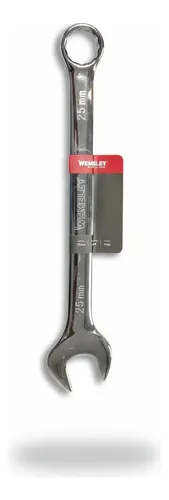 Llave Combinada Cromada Wembley 25mm Acero Cr-v 7946 Dgm Gris