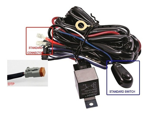 Switch Cable Arnes Para Faros Y Barras De Leds Relay Fusible Foto 10