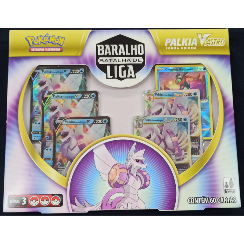 Box Pokémon Batalha de Liga do Palkia Forma Origem V-ASTRO : :  Brinquedos e Jogos