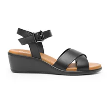 Sandalia Flexi Para Mujer Estilo 123703 Negro