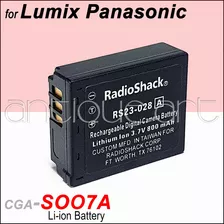 A64 Bateria Cga-s007 Para Panasonic Lumix Tz5 Tz50 Tz3a Tz5s