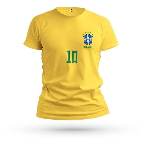 Camiseta Do Brasil Copa Menino Menina Infantil Personalizada