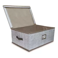 Caja Organizadora Para Ropa Y Blancos Forrada En Tela Rígida