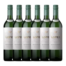 Vino Blanco Sauvignon Blanc 750ml Bodegas Lopez X6 - Gobar®