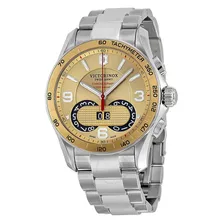 Relógio Victorinox 241619 Swiss Chrono Classic Prata Dourado