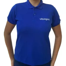 Camisa Polo Ultragaz Bordada Feminino Do P Ao Gg