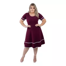 Vestido Evangélico Midi Godê Lançamento Moda Feminina