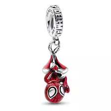 Charm Colgante Spiderman De Marvel Color Plata