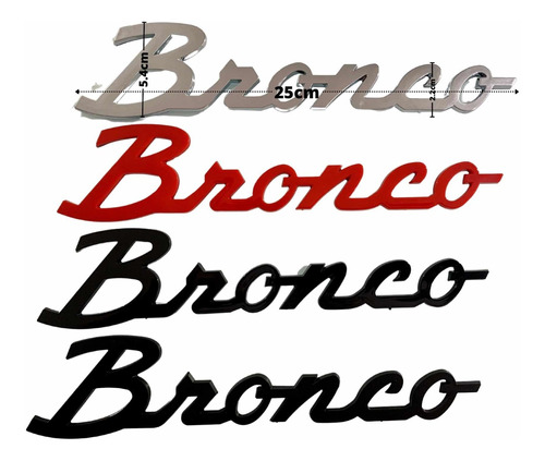 1 Emblema Bronco Foto 2
