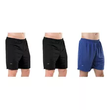 Kit 3 Shorts Masculino Plus Size Elite Futebol Esportivo