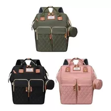 Pañalera Multifuncional Tipo Morral Con Cambiador Para Bebes